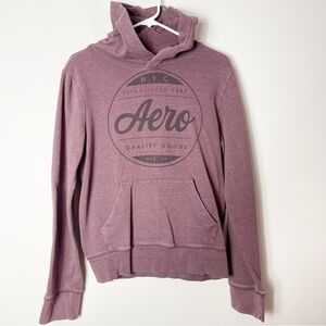Aeropostale Men's Small Red Hoodie Long Sleeve Pullover